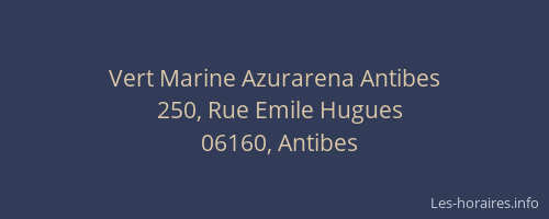 Vert Marine Azurarena Antibes