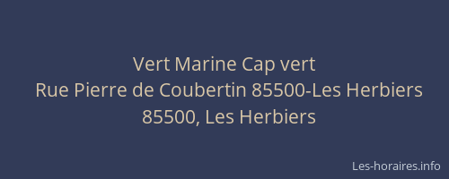Vert Marine Cap vert