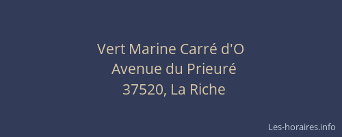 Vert Marine Carr&eacute; d'O