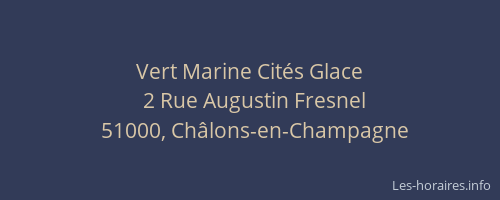 Vert Marine Cités Glace