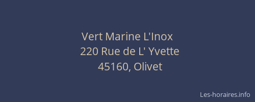 Vert Marine L'Inox