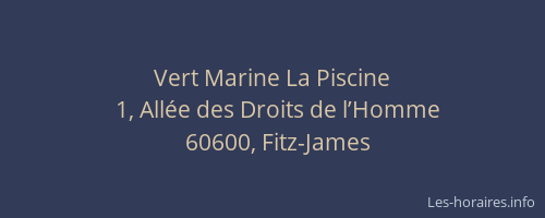 Vert Marine La Piscine