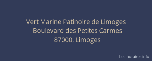 Vert Marine Patinoire de Limoges