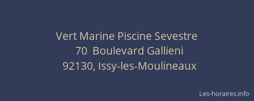 Vert Marine Piscine Sevestre