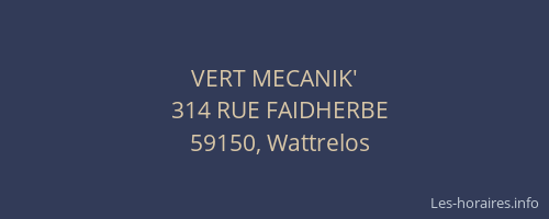 VERT MECANIK'