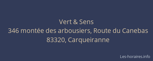 Vert & Sens