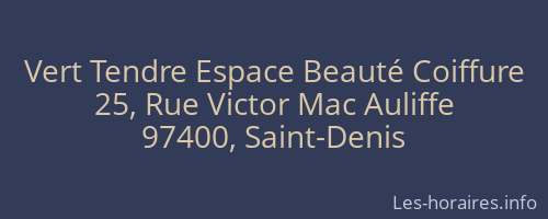 Vert Tendre Espace Beauté Coiffure