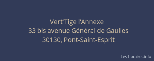 Vert'Tige l'Annexe