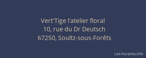 Vert'Tige l'atelier floral