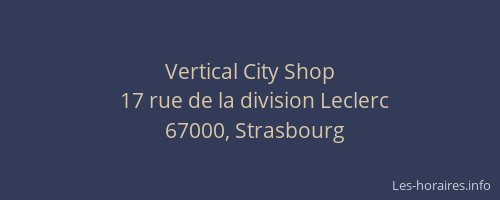 Vertical City Shop