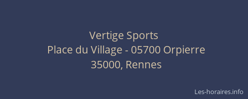 Vertige Sports