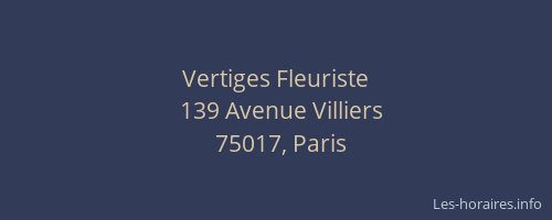 Vertiges Fleuriste