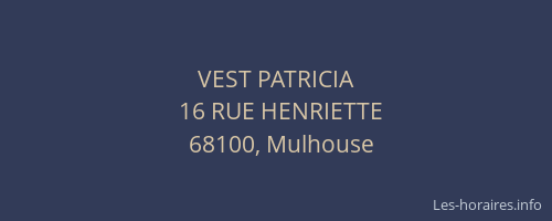 VEST PATRICIA