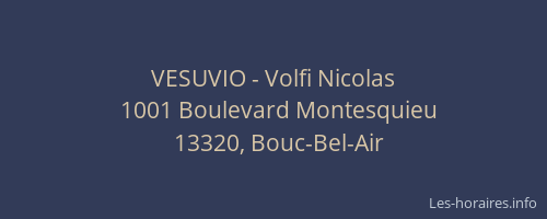 VESUVIO - Volfi Nicolas