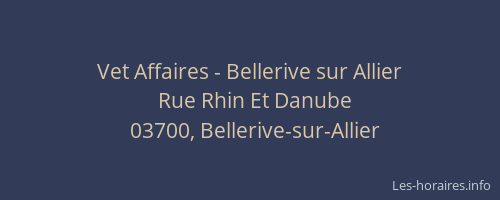 Vet Affaires - Bellerive sur Allier