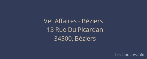 Vet Affaires - Béziers