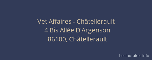 Vet Affaires - Châtellerault