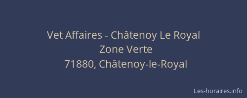 Vet Affaires - Châtenoy Le Royal