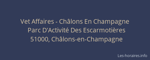 Vet Affaires - Châlons En Champagne