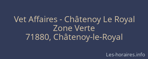 Vet Affaires - Châtenoy Le Royal