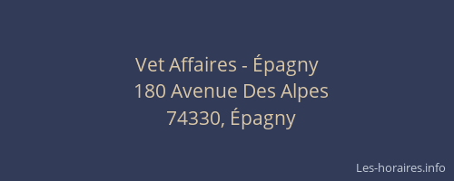 Vet Affaires - &Eacute;pagny