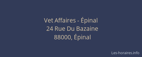Vet Affaires - Épinal