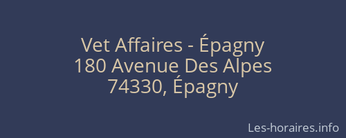 Vet Affaires - Épagny
