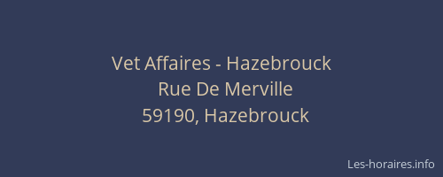 Vet Affaires - Hazebrouck