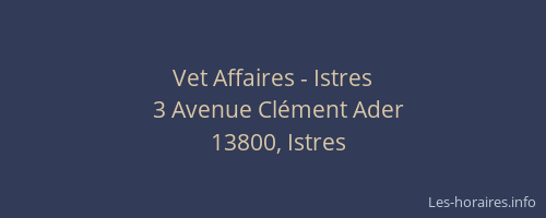 Vet Affaires - Istres