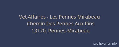 Vet Affaires - Les Pennes Mirabeau