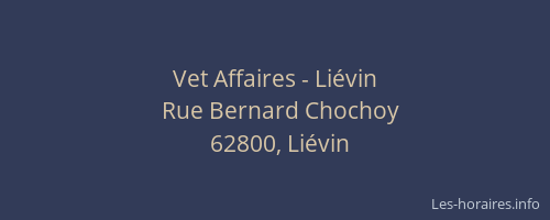 Vet Affaires - Li&eacute;vin