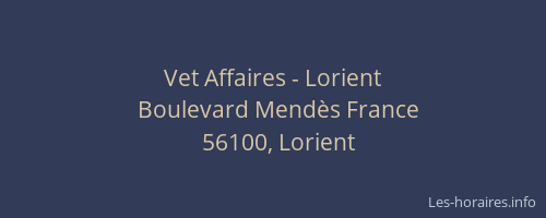 Vet Affaires - Lorient
