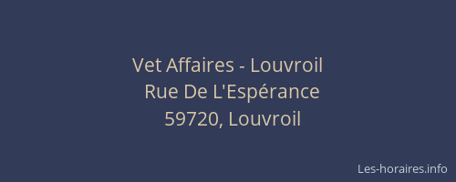 Vet Affaires - Louvroil