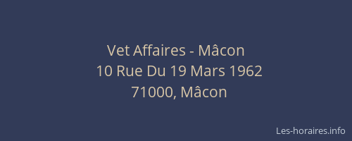 Vet Affaires - Mâcon