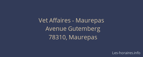 Vet Affaires - Maurepas