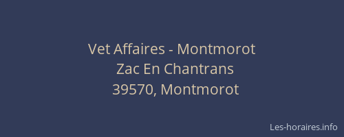 Vet Affaires - Montmorot