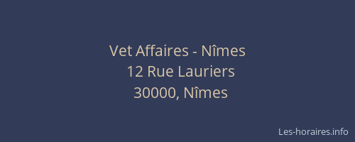 Vet Affaires - Nîmes