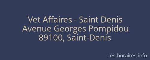 Vet Affaires - Saint Denis