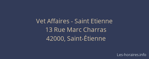 Vet Affaires - Saint Etienne