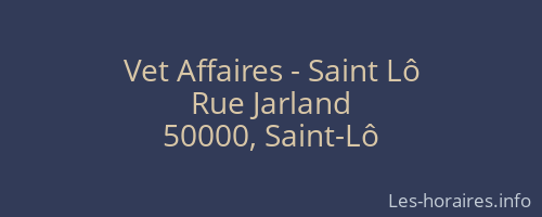 Vet Affaires - Saint Lô