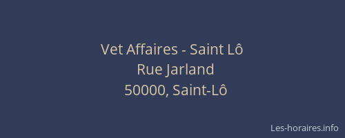 Vet Affaires - Saint Lô