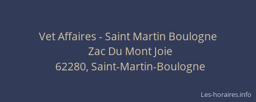 Vet Affaires - Saint Martin Boulogne