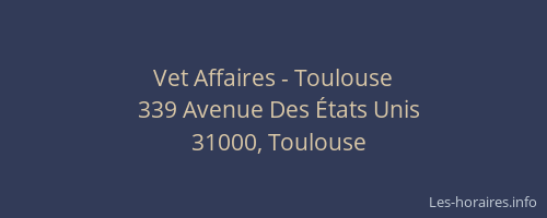 Vet Affaires - Toulouse