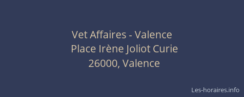 Vet Affaires - Valence