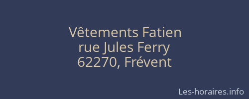 Vêtements Fatien