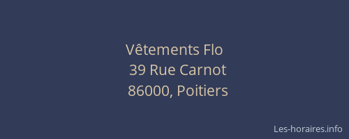 Vêtements Flo