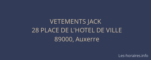 VETEMENTS JACK