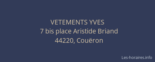 VETEMENTS YVES