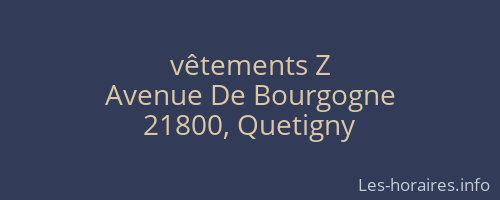 vêtements Z