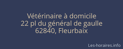 Vétérinaire à domicile
